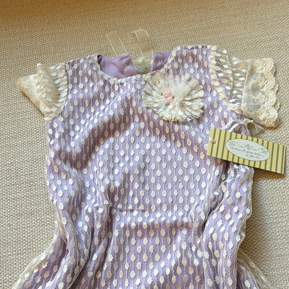 Bebe Lavender and Cream Lace Dress 2T